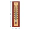 Indoor thermometer with a golden scale (-10°C to +50°C) 12cm, mix - 3 ['indoor thermometer', ' room thermometer', ' thermometer for indoors', ' home thermometer', ' thermometer', ' wooden room thermometer', ' thermometer easy-to-read scale', ' thermometer for hanging', ' traditional thermometer']