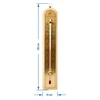Indoor thermometer with a golden scale (-10°C to +60°C) 28cm mix - 5 ['indoor thermometer', ' room thermometer', ' thermometer for indoors', ' home thermometer', ' thermometer', ' wooden room thermometer', ' thermometer easy-to-read scale', ' thermometer golden scale', ' thermometer for hanging']