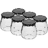 “Inverted Amphora” 500 ml twist-off jar with Ø82/6 black lid, 6 pcs  - 1 ['jar', ' amphora jar', ' 500 ml jar', ' set of jars', ' glass jars', ' jars for preserves', ' jars for beauty products', ' jars 6 pieces', ' glass jar', ' jars for jams', ' jars for fruit preserves', ' jars for marmalades', ' jars for meat preserves', ' jars for jars', ' jars for beauty products']