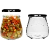 “Inverted Amphora” 500 ml twist-off jar with Ø82/6 black lid, 6 pcs - 6 ['jar', ' amphora jar', ' 500 ml jar', ' set of jars', ' glass jars', ' jars for preserves', ' jars for beauty products', ' jars 6 pieces', ' glass jar', ' jars for jams', ' jars for fruit preserves', ' jars for marmalades', ' jars for meat preserves', ' jars for jars', ' jars for beauty products']