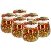 “Inverted Amphora” 500 ml twist-off jar with Ø82/6 coloured lid - 5 ['jar', ' amphora jar', ' 500 ml jar', ' set of jars', ' glass jars', ' jars for preserves', ' jars for beauty products', ' jars 6 pieces', ' glass jar', ' jars for jams', ' jars for fruit preserves', ' jars for marmalades', ' jars for meat preserves', ' jars for jars', ' jars for beauty products']