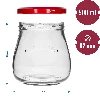 “Inverted Amphora” 500 ml twist-off jar with Ø82/6 maroon lid - 9 ['jar', ' amphora jar', ' 500 ml jar', ' set of jars', ' glass jars', ' jars for preserves', ' jars for beauty products', ' jars 6 pieces', ' glass jar', ' jars for jams', ' jars for fruit preserves', ' jars for marmalades', ' jars for meat preserves', ' jars for jars', ' jars for beauty products']