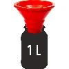 Jar funnel Ø150 mm - 3 ['jar funnel', ' jar filling funnel', ' preserves funnel', ' wide funnel for jars', ' home preserves accessories', ' kitchen gadget']