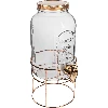 Jar with tap, 3.8 L - on a stand  - 1 ['a jar with a tap', ' a lemonade jar', ' a punch jar', ' a beverage jar', ' a beverage dispenser', ' for parties', ' for serving drinks', ' glass jar with a tap', ' jar on a stand']