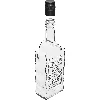 Klasztorna bottle 0.5 L, with screw cap, "Bimber" print - 3 ['liquor bottle', ' printed bottle', ' moonshine bottle', ' liquor bottle', ' vodka bottle', ' vodka bottle', ' decorative bottle', ' 500 ml bottle', ' glass bottle', ' wedding bottle', ' for country table', ' super bottle', ' wave bottle']