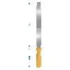 Knife for cheesemaking, 30 cm - 2 ['cheesemaking knife', ' knife for making cheese', ' knife for layer cakes', ' knife for decorating layer cakes', ' knife for coating cakes and layer cakes', ' knife with rounded tip']
