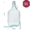 Lady demijohn 5 L with a mechanical closure - 8 
