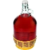 Lady demijohn 5 L with a mechanical closure and a plastic basket - 6 