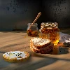Maja honey twist off lid dia. 82/6 - 10 pcs - 5 ['honey lid', ' honey jar', ' Maja bee', ' honey storage accessories', ' honey storage', ' decorations for jars', ' beekeeping decorations', ' honey cap', ' decorative jar lid']