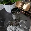 Manual salt and pepper grinder, 13 cm, glass - 5 ['manual grinder', ' pepper mill', ' ground pepper', ' ground salt', ' peppercorns', ' ceramic grinders', ' glass mill']