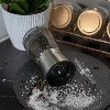 Manual salt and pepper grinder, 13 cm, glass - 7 ['manual grinder', ' pepper mill', ' ground pepper', ' ground salt', ' peppercorns', ' ceramic grinders', ' glass mill']