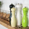 Manual salt and pepper grinder, 18 cm, green - 4 ['manual grinder', ' pepper mill', ' ground pepper', ' ground salt', ' peppercorns', ' ceramic grinder']