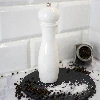 Manual salt and pepper grinder, 21 cm, white - 3 ['manual grinder', ' pepper mill', ' ground pepper', ' ground salt', ' peppercorns', ' ceramic grinders']
