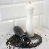 Manual salt and pepper grinder, 21 cm, white - 4 ['manual grinder', ' pepper mill', ' ground pepper', ' ground salt', ' peppercorns', ' ceramic grinders']