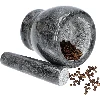 Marble kitchen mortar, black, Ø 10.5 cm - 9 ['mortar', ' mortar and pestle', ' marble mortar', ' stone mortar', ' mortar made of stone', ' kitchen mortar', ' mortar for herbs', ' mortar made of marble', ' decorative mortar', ' mortar for kitchen', ' mortar for herbs', ' mortar for spices', ' elegant mortar', ' attractive mortar']