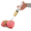 Meat injector with 2 injection needles - 6 ['sausage', ' meat', ' meat syringe', ' stainless steel needles', ' injection needle', ' meat', ' curing needle']