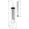 Meat injector with 2 injection needles - 10 ['sausage', ' meat', ' meat syringe', ' stainless steel needles', ' injection needle', ' meat', ' curing needle']