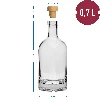 “Miss Drinks Cabinet” bottle with screw cap, 700 ml - 6 ['infusion liqueur bottle', ' infusion liqueur bottles', ' bottle for liquor', ' decorative bottles for liquor', ' glass bottles for liquor', ' moonshine bottles for wedding', ' bottle for infusion liqueur', ' decorative bottles', ' bottle for vodka', ' vodka bottle', ' mead bottle', ' bottle for mead', ' bottle with screw cap', ' bottles with screw caps']