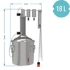 Modular still 18 L Munin convex - 13 ['distillation kit', ' stainless steel distiller', ' electric distiller', ' distillation apparatus', ' water distiller', ' distilled water', ' prismatic spring', ' browin distiller', ' essential oils', ' alcohol distillers', ' two sedimentations tank']