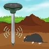 Mole repellent powered with a solar battery - 5 ['Solar mole repeller', ' against moles', ' against moles', ' way to get rid of moles', ' against shrews', ' against voles', ' against rodents', ' against voles']