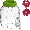 Multi-functional 3 L jar with tap - 5 ['PET jar', ' plastic jar', ' jar made of plastic', ' multi-purpose jar', ' shatterproof jar', ' jar with tap', ' jar with small tap', ' lemonade jar', ' jar with lid and stopper', ' citronade', ' lemonade', ' punch', ' decanting']