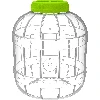 Multifunctional jar, 8 L  - 1 ['jars', ' preserving jars', ' large jar', ' cucumber jar', ' liqueur jar', ' pickling jar', ' unbreakable jar', ' plastic jar']