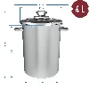 Multifunctional stock pot with basket - 5 ['tall pot for a pressure ham cooker', ' pressure ham cooker dishes', ' pressure ham cooker', ' pressure ham cooker pot', ' basket for vegetable cooking', ' basket for French fries', ' multi-purpose pot for scalding meat and processed meat']