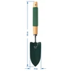 Narrow hand trowel - metal, green - 2 ['Narrow shovel', ' metal shovel', ' garden shovel']