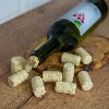 Natural agglomerated straight cork with printing Ø24/38mm , 20pcs. - 3 ['cork', ' cork for wine', ' bottle cork', ' wine stopper', ' wine bottles with corks', ' agglomerated cork', ' natural cork ']