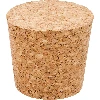 Natural tapered cork Ø37/45 mm , agglomerate  - 1 ['cork stopper', ' for demijohn', ' cork stopper', ' cone stopper']
