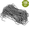 Nonwoven crop cover pins, L-shaped, steel - 100 pcs - 4 ['fixing nonwoven crop cover', ' nonwoven crop cover pegs', ' nonwoven crop cover anchors', ' L-shaped pins', ' for mole mesh', ' nonwoven crop cover pin']