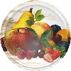Ø66/4 twist-off lid, fruit on white background - 10 pcs  - 1 ['twist-off lids for jars', ' lids for jars', ' jar lids', ' fruit pattern lids', ' lids with fruit', ' decorative jar lids', ' jar lids with 4 catches', ' lids with safety button', ' jam lids', ' fruit preserve lids', ' stewed fruit drink lids']