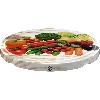 Ø82/6 twist-off lid, vegetables on white background - 10 pcs - 2 ['twist-off lids for jars', ' lids for jars', ' jar lids', ' vegetable pattern lids', ' lids with vegetables', ' colourful jar lids', ' decorative lids', ' lids with decoration', ' lids with safety button', ' lids for pasteurisation']