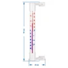 Outdoor window thermometer white  (-50°C to +50°C) 18cm - 3 ['outdoor thermometer', ' thermometer', ' outdoor window thermometer', ' thermometer legible scale', ' plastic thermometer', ' window thermometer', ' balcony thermometer', ' two-sided thermometer', ' self-adhesive thermometer']