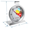 Oven thermometer (0°C to +300°C) Ø4,4cm - 6 ['oven thermometer', ' bread thermometer', ' meat thermometer', ' food thermometer']