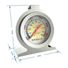Oven thermometer (0°C to +300°C) Ø6,1cm - 3 ['cooking thermometer', ' baking thermometer', ' oven thermometer', ' hanging thermometer', ' standing thermometer', ' meat thermometer', ' kitchen thermometers', ' oven thermometers', ' smokehouse thermometer']
