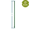 PE-coated steel pole 0.8 m x 8 mm - 2 ['backyard pole', ' plant pole', ' plant support', ' backyard support', ' metal supports for the backyard', ' support for climbing plants', ' supports for climbing plants', ' metal supports for flowers', ' coated metal poles', ' coated poles for plants']