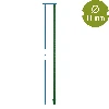 PE-coated steel pole 1.75 m x 11 mm - 2 ['backyard pole', ' plant pole', ' plant support', ' backyard support', ' metal supports for the backyard', ' support for climbing plants', ' supports for climbing plants', ' metal supports for flowers', ' coated metal poles', ' coated poles for plants']