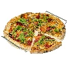 Pizza stone with stand and cutter, made of cordierite, round, 33 cm - 5 ['gift', ' homemade pizza', ' for baking pizza', ' for serving pizza', ' for baking bread', ' for baking buns']