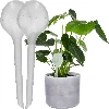 Plant watering spheres, white, semi-transparent, 360 ml - 2 pcs - 3 