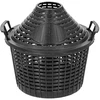 Plastic basket for 5 L demijohn  - 1 ['basket for a wine demijohn', ' garden basket', ' leaf basket', ' plastic basket', ' openwork basket']