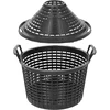 Plastic basket for 5 L demijohn - 2 ['basket for a wine demijohn', ' garden basket', ' leaf basket', ' plastic basket', ' openwork basket']