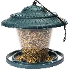 Plastic bird feeder - 17,8 x17 cm, green - 3 ['Bird feeder', ' plastic bird feeder', ' squirrel feeder', ' winter bird feeding']