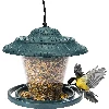 Plastic bird feeder - 17,8 x17 cm, green - 4 ['Bird feeder', ' plastic bird feeder', ' squirrel feeder', ' winter bird feeding']