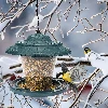 Plastic bird feeder - 17,8 x17 cm, green - 6 ['Bird feeder', ' plastic bird feeder', ' squirrel feeder', ' winter bird feeding']