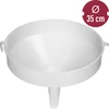 Plastic funnel Ø 35 cm - 4 ['carboy funnel', ' wine funnel', ' must funnel', ' beer funnel', ' juice funnel', ' large round funnel', ' plastic funnel', ' good funnel', ' plastic funnels', ' funnel for liquids', ' funnel for filling carboys', ' practical funnel', ' capacious funnel', ' funnel with a diameter of 35 cm', ' funnel with fi 35 cm', ' wide funnel for pouring liquids', ' wine accessories', ' brewing accessories', ' funnel for homemade juices', ' convenient wine funnel', ' home winemaking', ' accessories for home processing', ' large funnel for the kitchen', ' large universal funnel', ' funnel with vent']