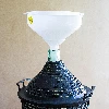 Plastic funnel  Ø25/26 cm , white - 3 ['wine funnel', ' demijohn funnel', ' wine demijohn funnel', ' all-purpose funnel', ' for wine filtration', ' wine-making accessories']