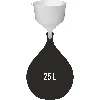Plastic funnel Ø25 for demijohns, high edge - 3 ['wine funnel', ' demijohn funnel', ' wine demijohn funnel', ' all-purpose funnel', ' for wine filtration', ' wine-making accessories']