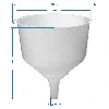 Plastic funnel Ø25 for demijohns, high edge - 4 ['wine funnel', ' demijohn funnel', ' wine demijohn funnel', ' all-purpose funnel', ' for wine filtration', ' wine-making accessories']