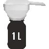 Plastic funnel " Squaring the circle", fi 52-85 mm - 2 ['funnel for preserves', ' funnel for jars', ' funnel for preserves', ' square funnel', ' dishwasher funnel']